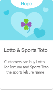 Lotto, Sports Toto Customers can buy Lotto for fortune and Sports Toto - the sports leisure game
